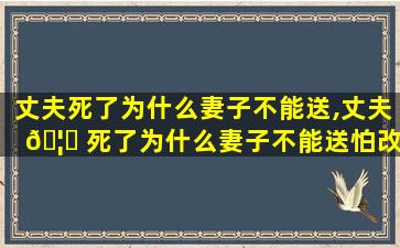 丈夫死了为什么妻子不能送,丈夫 🦅 死了为什么妻子不能送怕改 🐵 嫁